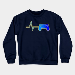 Gamer Heartbeat Geek Crewneck Sweatshirt